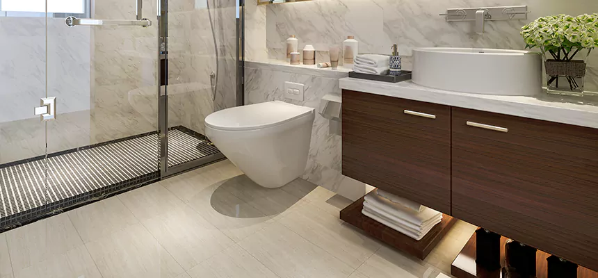 Burst Pipe Bathroom Cleanup in Precision